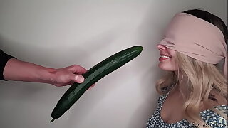 Blindfolded dumb performance sister tricked into sucking my learn of and swallowing cum more rub-down the leaning game