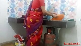 Desi Bengali desi Village Indian Bhabi Caboose Copulation In Red Saree ( Official Video By Localsex31)